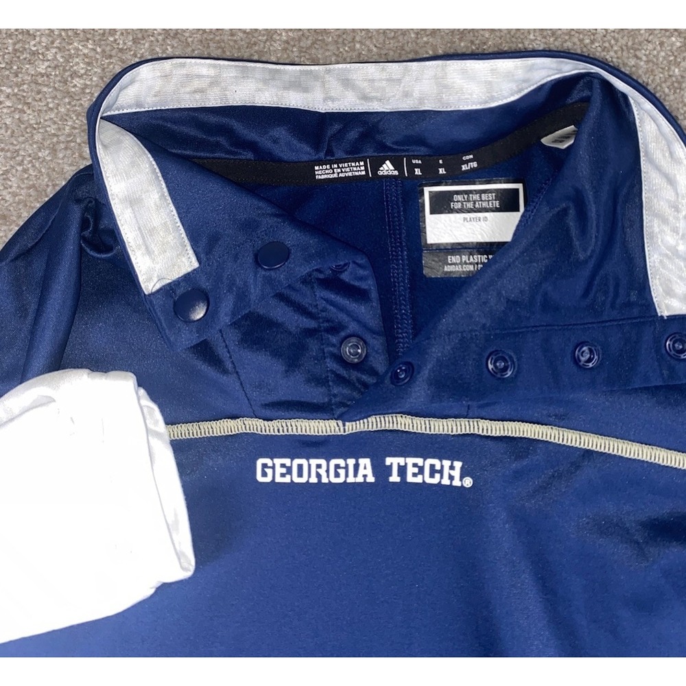 Adidas Player Issued Georgia Tech Yellow Jackets Long Sleeve‎ Polo Mens XL Read